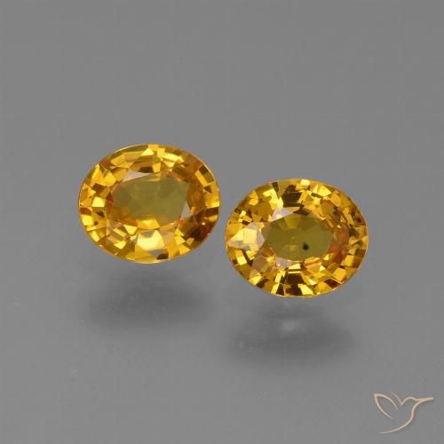 1.30ctw Natural Dourado Escuro Safira, oval, VS