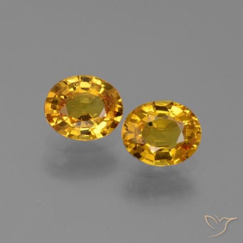 1.49ctw Natural Dourado Escuro Safira, oval, VS
