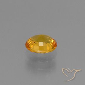 Safira Dourado Escuro Natural 0.88ct, oval, VS