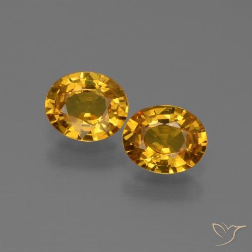 1.32ctw Natural Laranja-dourado médio Safira, oval, VS