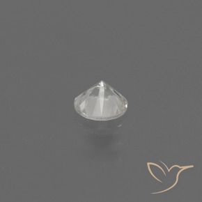 Safira Branco Natural 0.37ct, Redondo, VS