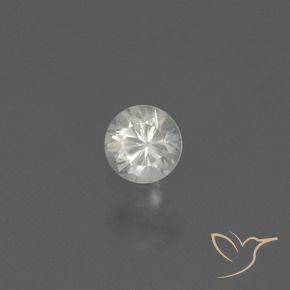 Safira Branco Natural 0.45ct, Redondo, VS