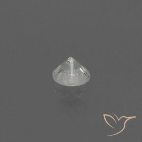 Safira Branco Natural 0.45ct, Redondo, VS