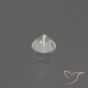 Safira Branco Natural 0.43ct, Redondo, VS