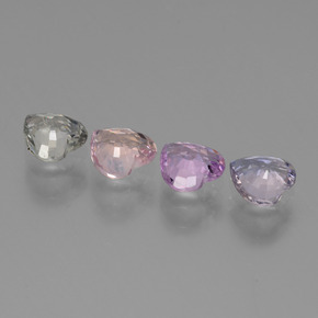 Pedras preciosas de Safira Multicolorido natural de 1.93 ct, Formato de coração, VVS-VS