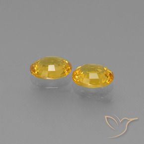Pedras preciosas de Safira Dourado natural de 1.51 ct, oval, VS