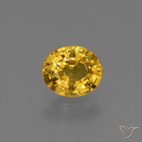 0.73ct Natural Dourado Escuro Safira, oval, VS