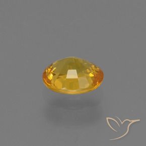 Safira Dourado Escuro Natural 0.73ct, oval, VS
