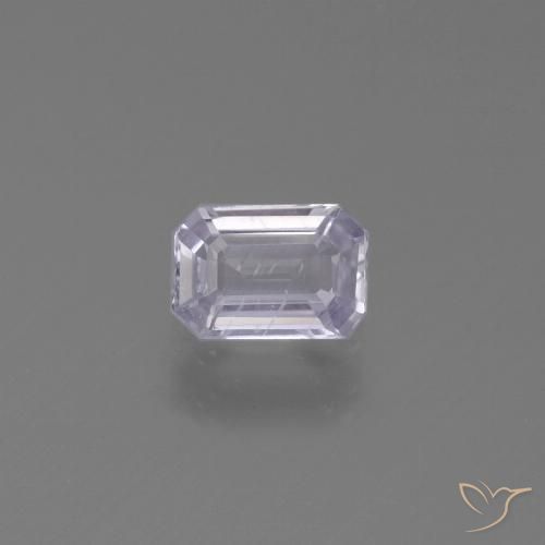 0.57ct Natural Violeta Muito Claro Safira, Corte Esmeralda, VS