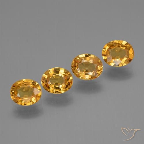 2.74ctw Natural Laranja Dourado Profundo Safira, oval, VVS-VS