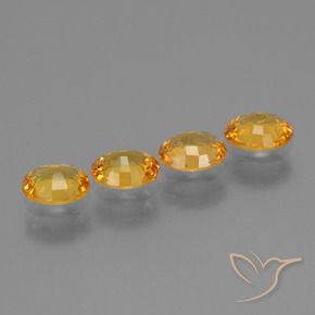 Pedras preciosas de Safira Laranja Dourado Profundo natural de 2.74 ct, oval, VVS-VS
