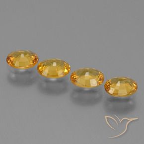 Pedras preciosas de Safira Dourado Escuro natural de 2.49 ct, oval, VS