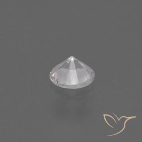 Safira Branco Natural 0.42ct, Redondo, VS