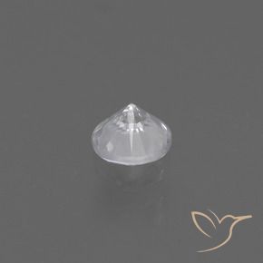 Safira Branco Natural 0.41ct, Redondo, VS