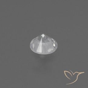 Safira Branco Natural 0.39ct, Redondo, VS