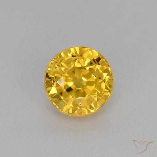 0.73ct Natural Dourado Safira, Redondo, VS