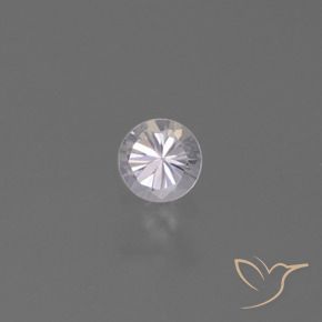 Safira Branco-rosa arroxeado Natural 0.34ct, Redondo, VS