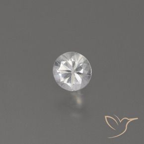 Safira Branco Natural 0.32ct, Redondo, VS