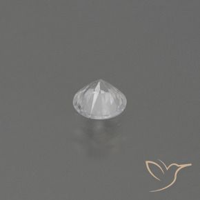 Safira Branco Natural 0.32ct, Redondo, VS