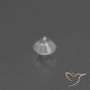 Safira Branco Natural 0.34ct, Redondo, VS