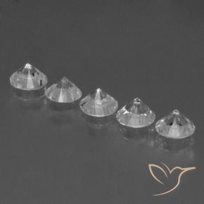 Pedras preciosas de Safira Branco natural de 1.92 ct, Redondo, VVS-VS