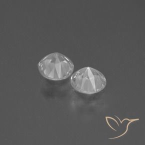 Pedras preciosas de Safira Branco natural de 0.83 ct, Redondo, VVS-VS