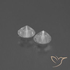 Pedras preciosas de Safira Branco natural de 0.86 ct, Redondo, VVS-VS