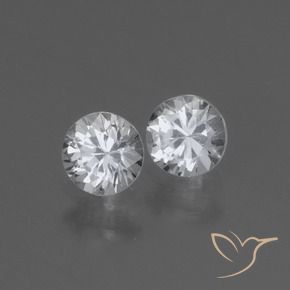 Pedras preciosas de Safira Branco natural de 0.89 ct, Redondo, VVS-VS