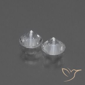 Pedras preciosas de Safira Branco natural de 0.89 ct, Redondo, VVS-VS