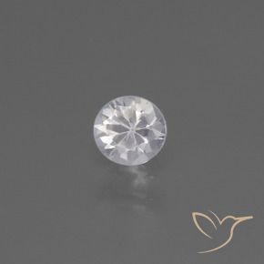 Safira Branco Natural 0.42ct, Redondo, VS