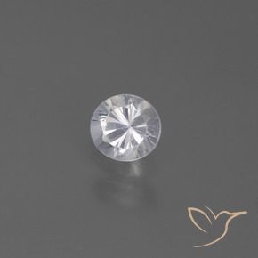 Safira Branco Natural 0.46ct, Redondo, VVS-VS