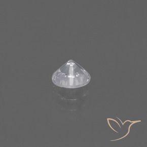 Safira Branco Natural 0.46ct, Redondo, VVS-VS