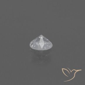 Safira Branco Natural 0.44ct, Redondo, VS