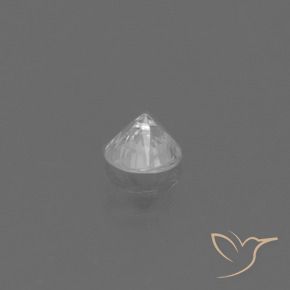 Safira Branco Natural 0.43ct, Redondo, VS