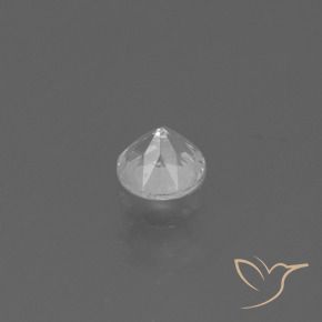 Safira Branco Natural 0.33ct, Redondo, VS