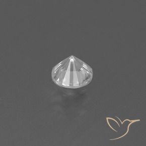 Safira Branco Natural 0.43ct, Redondo, VS