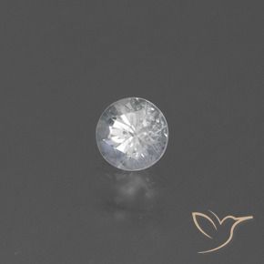 Safira Branco Natural 0.46ct, Redondo, VS