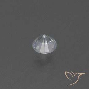 Safira Branco Natural 0.46ct, Redondo, VS