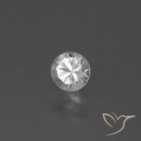 Safira Branco Natural 0.43ct, Redondo, VS