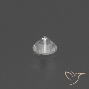 Safira Branco Natural 0.43ct, Redondo, VS