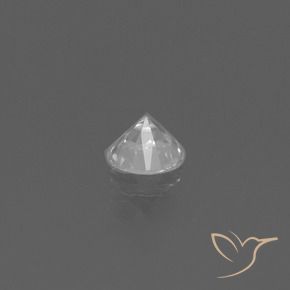 Safira Branco Natural 0.42ct, Redondo, VS