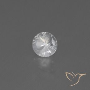 Safira Branco Natural 0.49ct, Redondo, VS