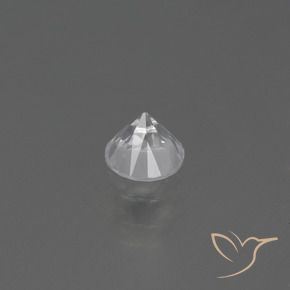 Safira Branco Natural 0.49ct, Redondo, VS