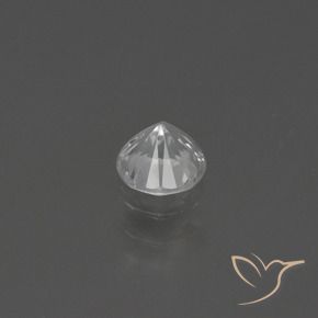 Safira Branco Natural 0.48ct, Redondo, VS