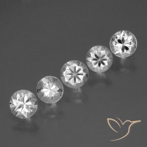 Pedras preciosas de Safira Branco natural de 2.12 ct, Redondo, VVS-VS