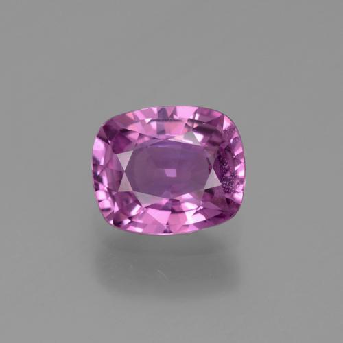 Safira roxo natural 1,34ct, almofada cortada, VVS-VS