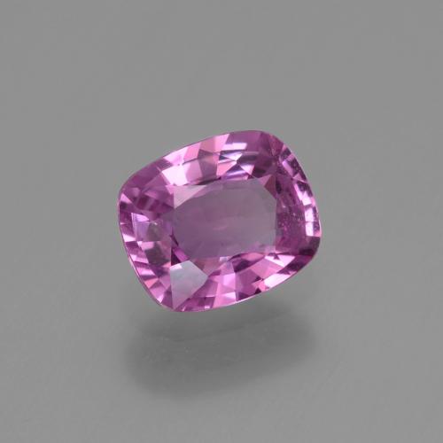 Safira roxo natural 1,34ct, almofada cortada, VVS-VS