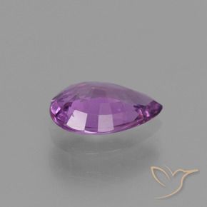 Safira Violeta médio Natural 1.42ct, Formato de pêra, VS