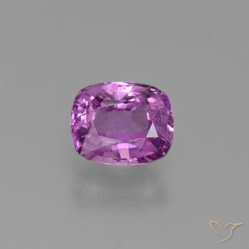 1.21ct Natural Roxo médio-escuro Safira, Almofada, VS