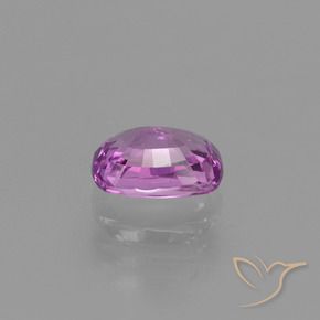 Safira Roxo médio-escuro Natural 1.21ct, Almofada, VS